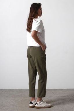 TRENDYOLMILLA Haki Beli Buzgulu Cigarette Pantolon TWOSS25PL00036 фото 5