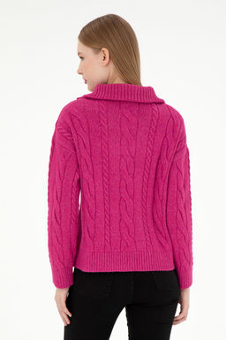 Женский розовый свитер с v-образным вырезом Неожиданная скидка в корзине - U.s. polo assn фото 5