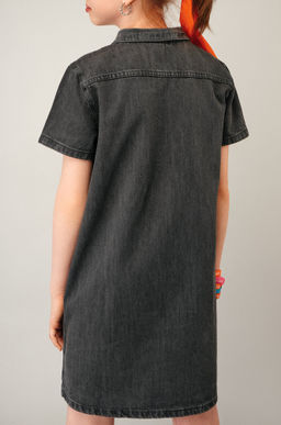 Джинсовое платье с коротким рукавом для девочки Happyfox - Happy fox фото 3