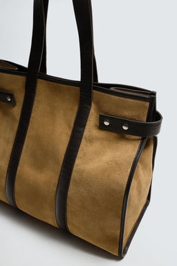 LEATHER TOTE BAG - Zara фото 6