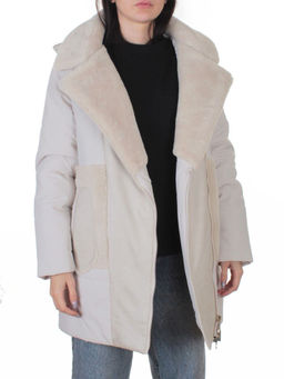 8088 LT. BEIGE Куртка зимняя женская (верблюжья шерсть, 120 гр. холлофайбер)