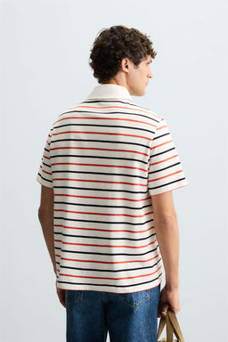 STRIPED POLO SHIRT - Zara фото 3