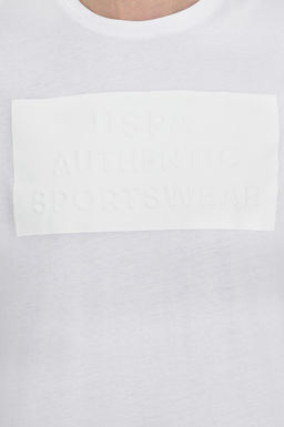 Футболка U.S. Polo Assn мужская белая из хлопка  фото 18
