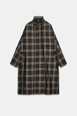 ZW COLLECTION LIMITED EDITION CHECKED TRENCH COAT - Zara фото 5