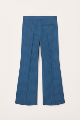 LIMITED EDITION STRIPED FLARE TROUSERS