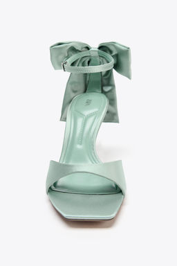 MAXI BOW HEELED SANDALS - Zara фото 5