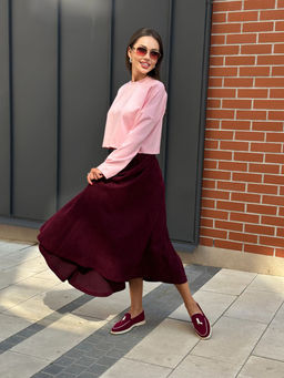 Юбка AURA 5065-164 винный  фото 3