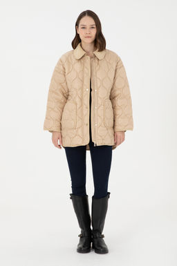 Женское песочное пальто - U.s. polo assn фото 4