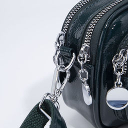 Сумка кросс-боди на молнии, цвет зелёный - Simaland фото 4