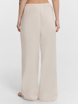 Брюки домашние женские бежевые молочный 532431