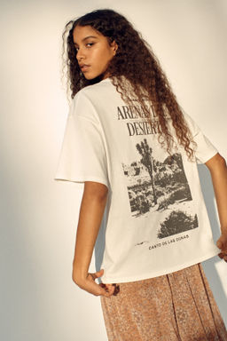Camiseta oversize con motivo estampado - H&m фото 10