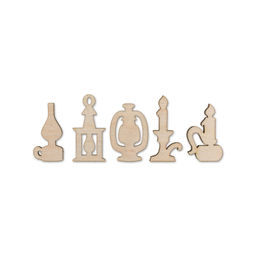 Заготовка для декорирования Mr. Carving ВД-219 Набор мини-фигур №4 фанера 0.3 см СК/Распродажа Мишка 2-6 см  фото 3