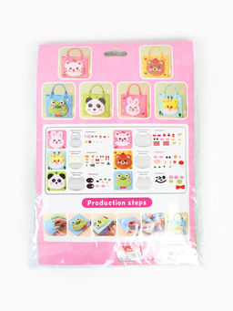 Набор для создания сумки из фетра "Панда", цвет зеленый