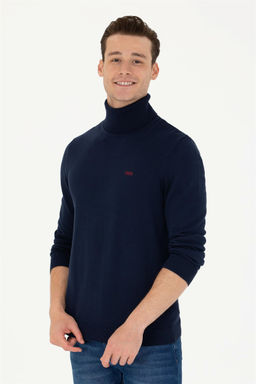 U. S. Polo Assn Мужской темно-синий базовый свитер - U.s. polo assn фото 10