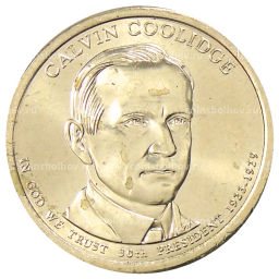 1 доллар 2014 года D США 30-й президент США Калвин Кулидж