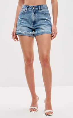 Шорты женские джинсовые TP09-01-2019 голубые