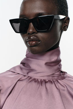 SATIN SHIRT WITH BOW - Zara фото 7