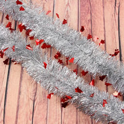 Цена за 10 шт. Мишура Аквамарин колокольчики, d-6 см, 200 см, микс - Зимнее волшебство фото 2