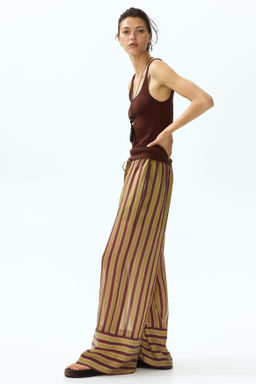 Pantal?n en mezcla de lyocell con cord?n de ajuste - H&m фото 3