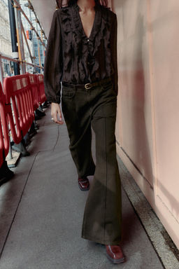 RUFFLED BLOUSE - Zara фото 2