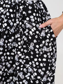 Платье женское, цвет черный белый