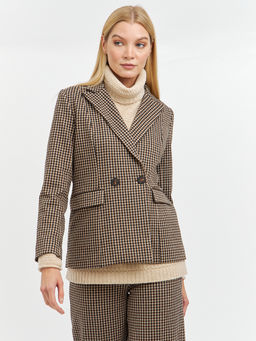 пиджак женский в коричневых цветах - Glenfield фото 6