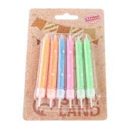 Свечи в торт Звезды, 7х0.6 см, 6 шт - Страна карнавалия фото 4