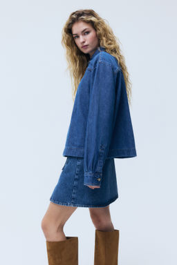 Camisa popover en denim - H&m фото 4