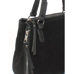 Сумка женская иск/кожа+нат/замша ADEL-214/2в, 1отд+кар/пер, плечевой ремень, черный 255618 - Adelia фото 3