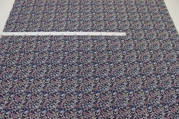 Импорт. хлопок Мерида цв.розовый/чернильно-синий, ш.1.48 м, хл-100%, 100гр/м.кв - Купава фото 7