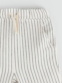 Beli Lastikli ?izgili Erkek ?ocuk Pantolon