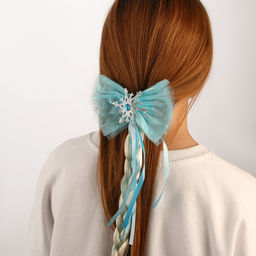 Коса на зажиме Снежная принцесса, 50 см - Simaland фото 8