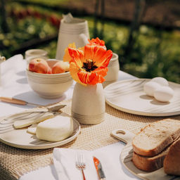 Ваза сервировочная SL Home «Райяс», 9×13.5 см, керамика, 450 мл, бежевая