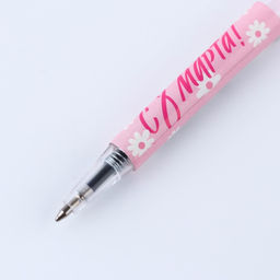 Цена за 10 шт. Ручка шариковая, синяя паста, 0.5 мм, автоматическая мини С 8 марта!