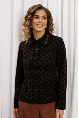 Костюм Gizart 5436 черный-медь, коричневый