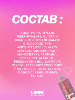 Love Generation Глиттер-гель для лица / Face glitter Gel "We love glitter" тон 04