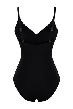 TRENDYOLMILLA Siyah Kruvaze Baglamal? Regular Mayo TBESS24MA00062  фото 8