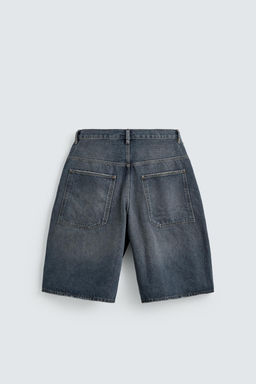 BERMUDA DENIM BAGGY FIT / Azul
