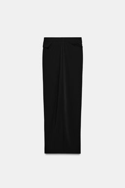 LONG CREPE GATHERED SKIRT - Zara фото 8