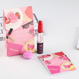 Подарочный набор: блокнот, ручка-фигурная и ластик Живи мечтой