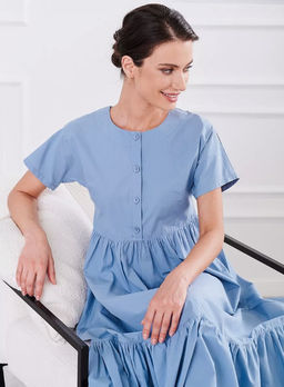 Хлопковое платье с ярусами 100% хлопок