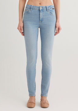 Tess Gold Premium Ac?k Mavi Jean Pantolon фото 3