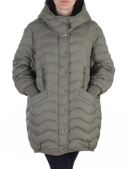H-8912 GRAY/GREEN Куртка пуховая женская