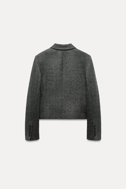 HERRINGBONE WOOL BLAZER ZW COLLECTION - Zara фото 9