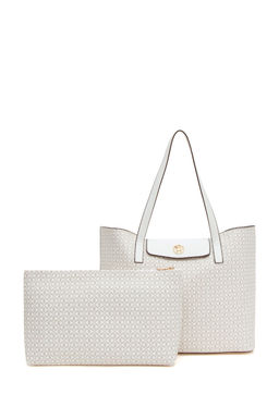 Женская белая сумка через плечо Неожиданная скидка в корзине