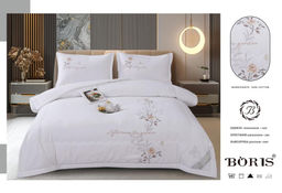 Одеяло Boris с вышивкой с простыней и наволочками ODBORV012 Евро