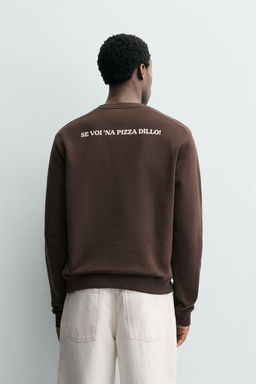 PIZZERIA LA MONTECARLO PRINTED SWEATSHIRT - Zara фото 3