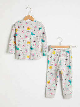 K?z Bebek Bask?l? Pijama Tak?m? - Waikiki фото 2