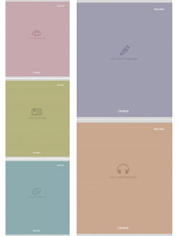 Цена за 2 шт. Тетрадь 48л. Prof-Press "Минималистический стиль -2" клетка (48-4340) лён