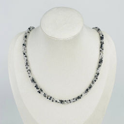 Колье тройное Кварц с включениями Турмалина черного - Радуга самоцветов фото 2